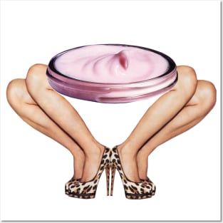 Face Cream on High Heels Posters and Art
